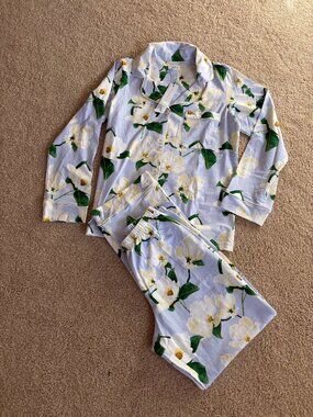 BedHead Pj Set 100% Organic Cotton Crop Pajamas Size S NWT